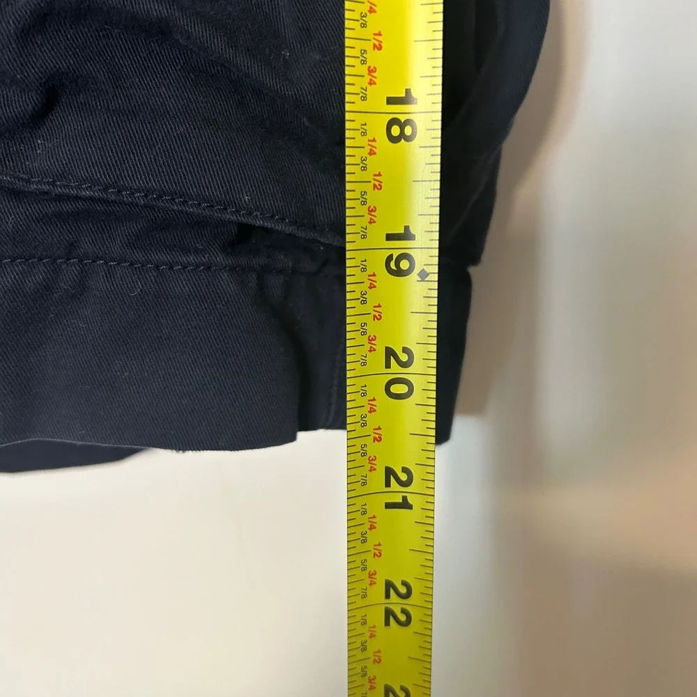 Vintage Y2k Ralph Lauren Polo Chinos 36 Navy Gellar Fatigue Cargo Shorts Utility